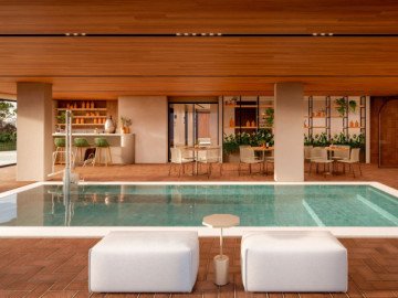 Piscina aquecida/coberta