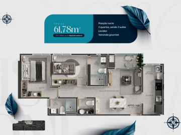 Planta apartamento tipo 05