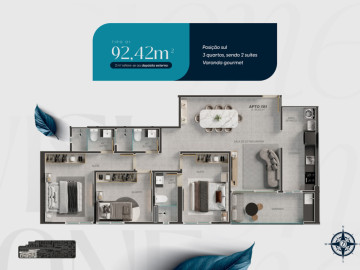 Planta apartamento tipo 01